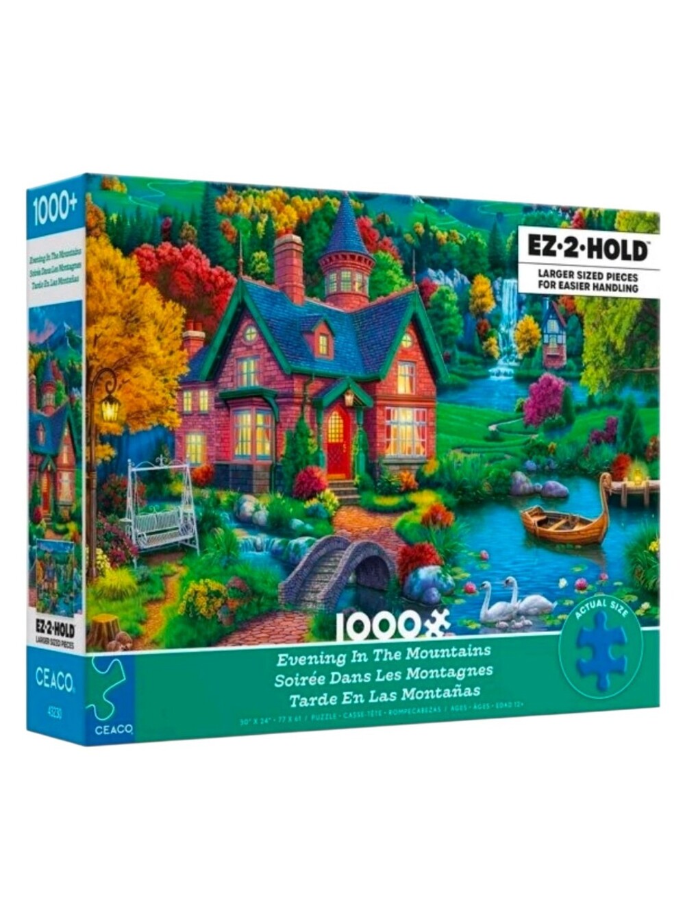Ceaco - Evenings In The Mountain - EZ 2 HOLD 1000 Piece Jigsaw Puzzle